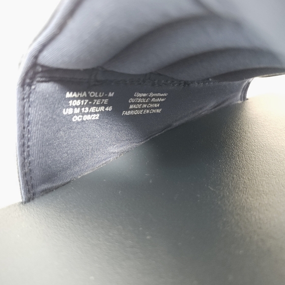 OluKai Mens Maha Olu Slide Sandals Size 13 Blue - Picture 5 of 6